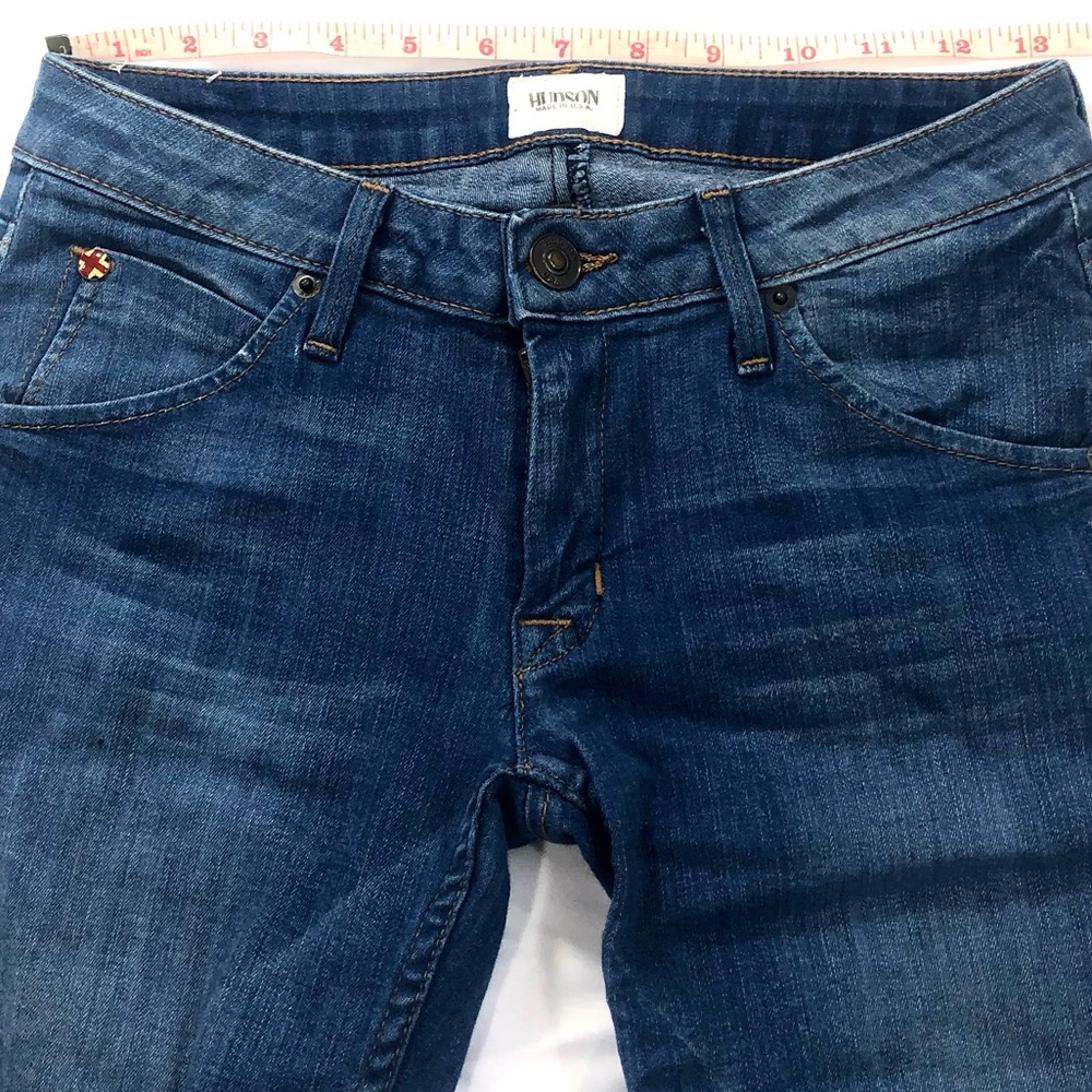 HUDSON BACARA Crop Straight Cuffed Jeans SZ 24 - Picture 6 of 12